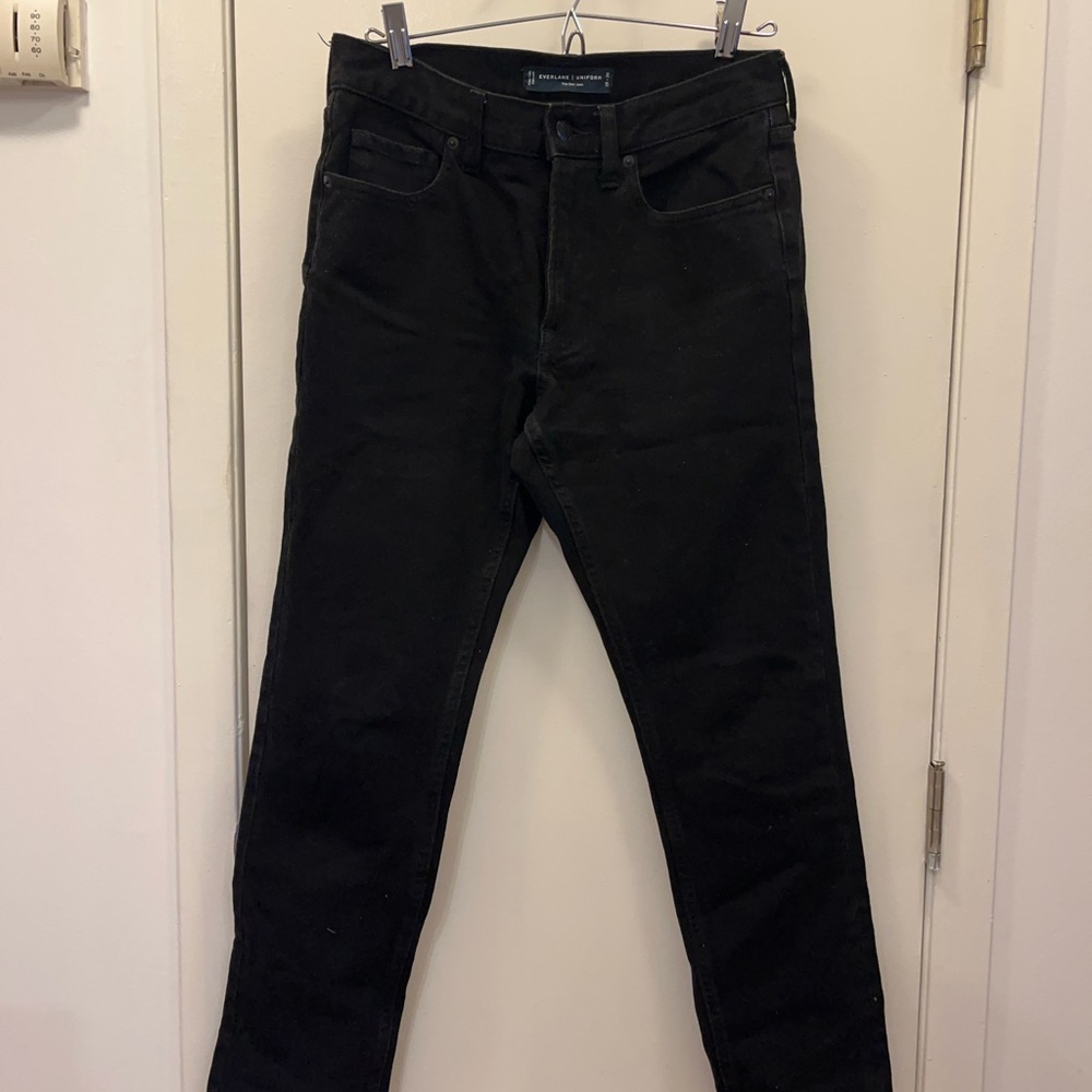 Everlane Black Men’s Uniform Slim Jeans 29 X 28
